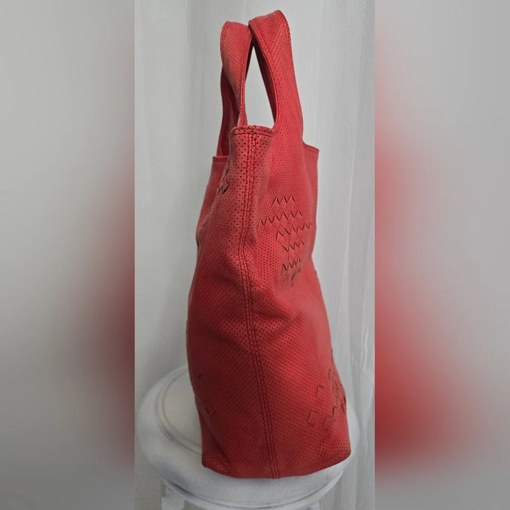 GUC Bottega Veneta Red Intrecciato Top Handle Bag - Picture 8 of 16